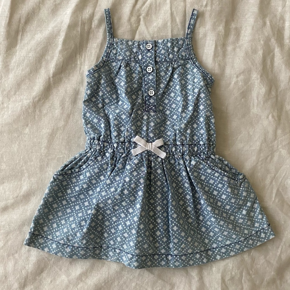 Carter’s baby chambray dress with diaper cover